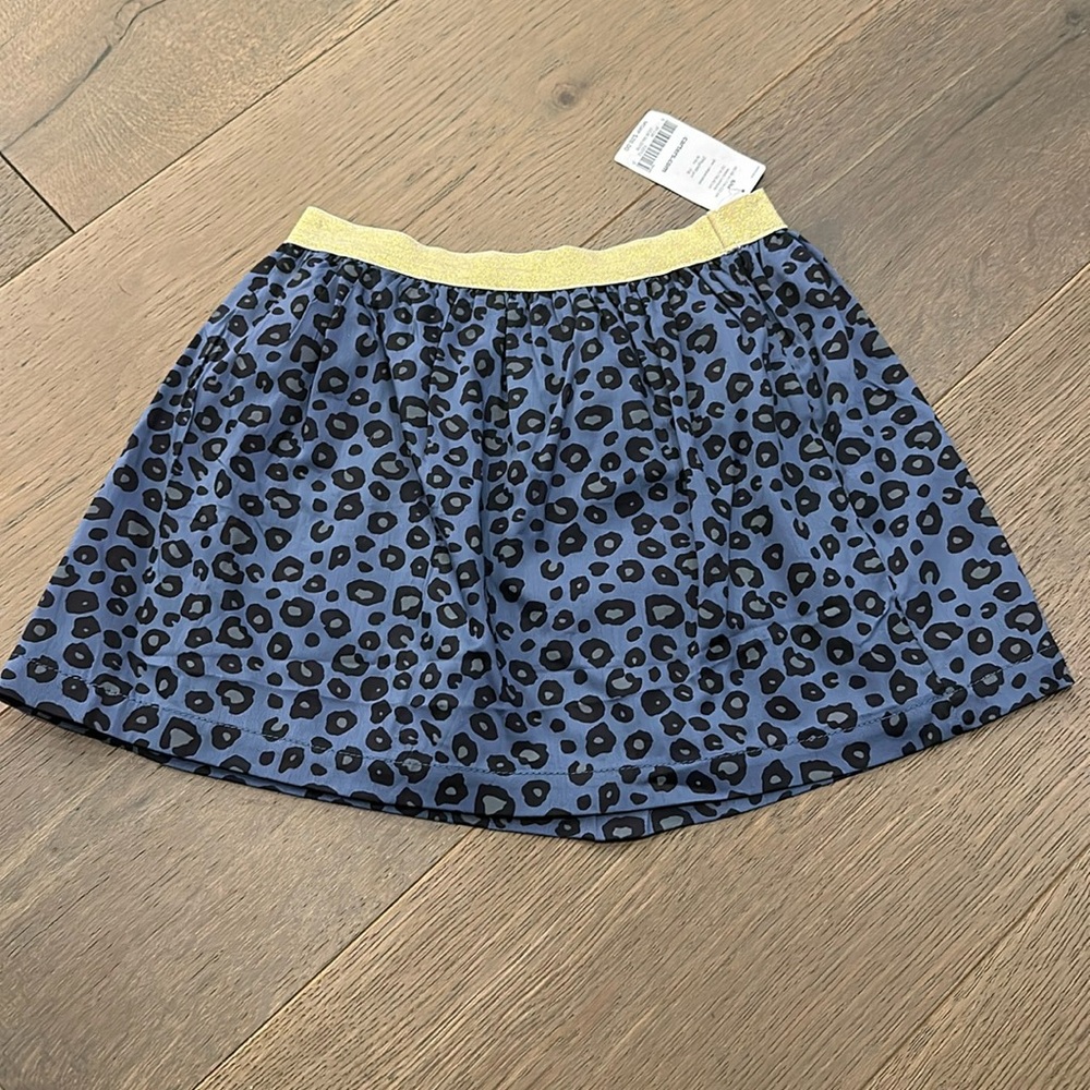 Blue Leopard Skirt